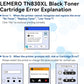 LEMERO Compatible Toner Cartridge Replacement for Brother TN830XL TN830 XL High Yield Toner Cartridge Work with DCP-L2640DW HL-L2460DW HL-L2480DW HL-L2405W MFC-L2820DW Printer 830XL 4-Black