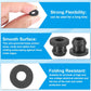PATIKIL 8mm / 5/16 Inch Drill Hole,1/4 Inch ID Rubber Grommets, 15Pcs Top Hat Grommet for Wiring Eyelet Ring Gasket Automotive Firewall Cable Hole Plugs Wires Protection, Black