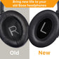 Replacement Ear Pads for Bose QuietComfort 45 (QC45)/QuietComfort SE (QC SE)/New QuietComfort Wireless Over Ear Headphones, Earpads Cushions with Softer Leather and Thicker Memory Foam