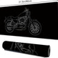 Galdas Gaming Mouse Pad XXL XL Large Long Extended Big Mousepad Non-Slip Rubber Keyboard Mouse Pad with Stitched Edges for Laptop Home Office (31.5x11.8x0.08 Inch) … (Motor)