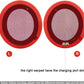 Replacement Ear Pads for Beats Solo 2 & Solo 3 Wireless On-Ear Headphones, Ear Cushions, Headset Earpads, Ear Cups Cover with Soft Protein Leather (Red)