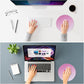 ITNRSIIET Mouse Pad Non-Slip Rubber Base Smooth Surface Stitched Edges Waterproof Durable Compatible with All Mice for Office & Gaming, Desk Accessory, Diameter 8.7 inch, Blush Gradient