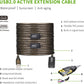 LDKCOK USB 2.0 Type A Male to A Female Active Repeater Extension Cable 100ft, High Speed 480 Mbps