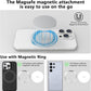 P10 Magnetic PSSD ，For iphone MagSafe Portable SSD, Upto 2000MB/s-Type-C, SM2320，USB 3.2 Gen 2x2 20Gbps, Connectivity, Updated Firmware - Portable Magnetic External Solid State Solution (Black-2T)