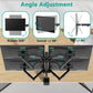 WALI Quad Monitor Desk Mount, 4 Monitor Stand Fits Heavy Duty Computer Screen up to 27 inch, Full Adjustable Arm Holds up to 22 lbs per Arm (M004), Black