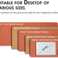 Cork Desk Mat - Dual-Sided Desk Pad for Office and Home - Desk Organization and Accessories - Ideal for Large Mouse Pad and Desk Mats on Top of Desks(Orange,27.6"x 13.8")
