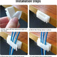 Adhesive Cable Clips Holder, Outdoor Light Clips, White Cord Wire Clips, Sturdy Nylon Cord Wall Finisher Wire Clamp for Home, Car, Office Desk Wire Management (White, L-100 PCS)
