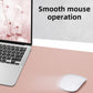Leather Desk pad Protector,Large Desk mat,Mouse pad,Non-Slip Desk pad,Office Desk Mat,Waterproof Desk boltter, Keyboard mat for Office/Home/Décor (48in*17in, Pink)