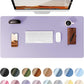 YSAGi Leather Desk Protector, Office Mat, Large Mouse Mat, Non-Slip PU Leather Blotter, Laptop Pad, Waterproof Writing Pad for Office and Home (Light Purple, 23.6" x 13.8")