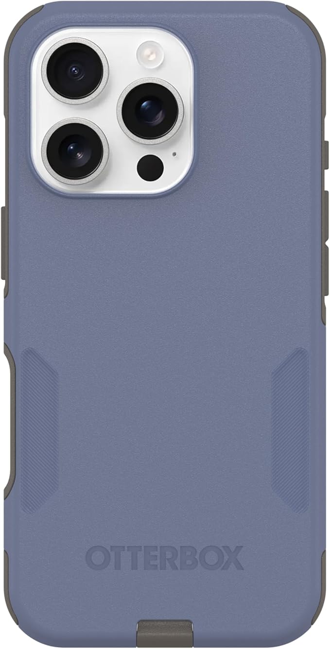 OtterBox iPhone 16 Pro (Only) - Commuter Series MagSafe Case - Spiced Orchid (Blue & Grey) - Built-in Magnets - Slim & Tough - Pocket-Friendly - with Port Protection