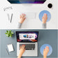 ITNRSIIET Mouse Pad Non-Slip Rubber Base Smooth Surface Stitched Edges Waterproof Durable Compatible with All Mice for Office & Gaming, Desk Accessory, Diameter 8.7 inch, Azure Gradient