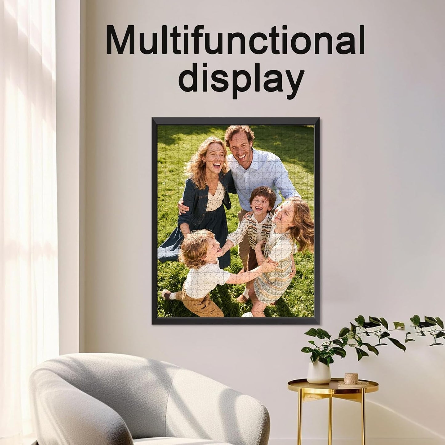 Personalized Photo Puzzle with Glossy Finish – Custom Jigsaw Puzzle 120/200/300/500/1000/1500 Pieces for Family, Couples, Pets, Birthdays, and Weddings (1000-Vertical)