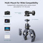 SMALLRIG Camera Mount Clamp, Gopro Motorcycle and Bike Handlebar Mount Kit, Super Clamp for DSLR, Action Camera, Gopro, Insta360, LED Light, Monitor, Max Load 3.5KG