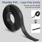 ZhiYo 10ft Cord Covers for Wires on Floor, Cord Hider Floor Hide Extension Cords, Soft PVC Cable Cover Cable Protector, Cable Cavity W0.62in H0.31in, Gray