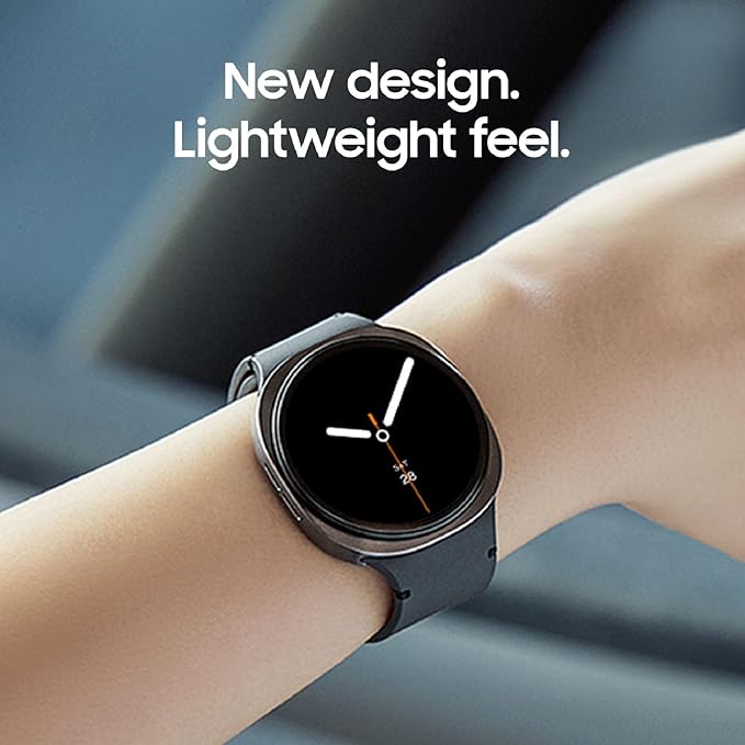 Samsung Galaxy Watch 8 (2025) 44mm Bluetooth Smartwatch, Cushion Design, Fitness Tracker, Sleep Coaching, Running Coach, Energy Score, Heart Rate Tracking, Silver [US Version] (Renewed)