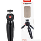 Manfrotto MTPIXIMII-B, PIXI Mini Tripod with Handgrip for Compact System Cameras, for DSLR, Mirrorless, Video, Made in Italy, Technopolymer and Aluminum, Black