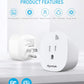 Remote Control Outlet Wireless Light Switch for Household Appliances, Expandable Remote Light Switch Kit, Up to 100 ft Range, FCC Certified, ETL Listed, White (3 Outlets + 1 Remotes)