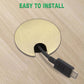 2 Pcs Desk Grommet 1-3/8" / 35 mm, Desk Cord Hole Cover, Cable Grommet Metal Zinc Alloy Materilal, Desk Hole Grommet for Home & Office Pc, Detachable Cable Cord Organizer-Flat Black