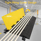CXRCY 5 Channel Cable Protectors Ramp, 2Pack Cable Ramps,18000lbs Capacity Heavy Duty Rubber Driveway Traffic Speed Bumps Hose Cord Cable Protector Ramp for Wire/Hose/Pipe Hider