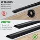 Cord Cover Floor 6.6ft (2 x L3.3ft), Large Capacity Floor Cable Cover, Hard PVC Cord Hider, Wire Cable Management Raceway, Black, Cord Cavity - 1.8"(W) x 0.6"(H)