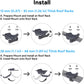 XLTTYWL Starlink Mini Mount, 0.47''-1.89'' Anti-Rust Mimi Starlinks Roof Rack Mount for Accessories Star Link Mini Dishy, Fits Star Link Mimi Standard Pole RV,Caravans,Van Mobility