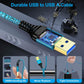USB to USB Cable 10 FT, 2Pack Extra Long USB3.0 Male to Male Type A to A Double Side USBCord for Data Transfer,Hard Drive Enclosures,Computer PC Cooling Pad/Fan,Laptop Cooler,DVD Player,TV,Hub,Printer