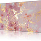 Mouse Pad Large Pink and Gold Marble Non-Slip Gaming Desk Mat with Stitched Edge Laptop Keyboard Desk Pad for Work Home Gaming (35.4 x 15.7 Inches)