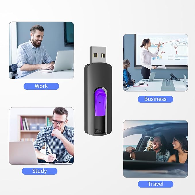 RAOYI 20Pcs 32GB USB Flash Drives Slide Retractable Memory Stick Bulk USB 2.0 Thumb Drive Jump Drive Zip Drive USB Sticks Data Storage Backup for PC Mac (32G, 10 Mixed Color)