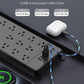 TROND Surge Protector Power Strip, 4000 Joules, ETL Listed, 13 Widely-Spaced Outlets Expansion with USB C Ports, Low-Profile Flat Plug, Wall Mountable, 5ft Extension Cord, 14AWG Heavy Duty, Black