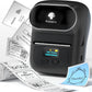 Phomemo M110 Label Maker - Label Maker Machine with Tape Portable Bluetooth Barcode Label Printer for Small Business, Address, Logo, Clothing, Mailing, with 40x30mm Label, Black