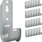 ICC 1-5/16"-Inch Wall Mount J-Hook – 25-Pack, Cable Support Hooks Without Retainer Clips, Galvanized Steel with Zinc Finish – for Structured Cabling and Cable Management