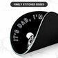 ITNRSIIET Round Mouse Pad with Stitched Edge Premium-Textured Waterproof Non-Slip Rubber Base Desktop Protection Mat Diameter 8.7 inches, Dab