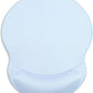 ITNRSIIET Ergonomic Mouse Pad with Gel Wrist Support Small Wrist Rest Smooth Surface Non-Slip PU Base Comfortable Office Supplies Pain Relief, 8.7 x 7.2 inches, Blue