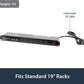 StarTech.com 16 Outlet Horizontal 1U Rack Mount PDU Power Strip for Network Server Racks - Surge Protection - 120V/15A - 6ft Power Cord (RKPW161915)