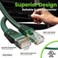 GearIT Cat 6 Ethernet Cable (10-Pack 6 Feet) Cat6 Network Patch, 10Gbps, RJ45, Snagless Cord, Gold-Plated Connectors, Internet for PC, TV, Tablet, Router, Printer, Servers, IT Data Center - Green