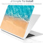 Batianda Premium Case for New MacBook Air 15 inch 2025 M4 2024 2023 with M3 M2 Chip Model A3114 A2941, Designed Protective Plastic Hardshell & Keyboard Cover & Screen Protector, Beach