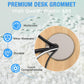 Desk Grommet 1-3/8" (35 mm), Desk Cord Hole Cover, Cable Grommet ABS Plastic, Desk Hole Grommet for Office and Home Table Cable, Detachable Cable Cord Organizer (Black 8 Pcs)