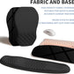 2-in-1 Ergonomic Set, Wave Keyboard Wrist Rest and Massage Slope Mouse Pad Wrist Support, Rebound Memory Foam for Relieve Carpal Tunnel Syndrome and Wrist Pain (Black)