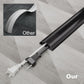 4FT Side-Open Extension Cord Covers for Wires on Floor,Silicone Power Cable Protector Cord Hider Management Strip,Hide Electric Wire on Carpet,Chord Runner Protective Safety Wiremold,Black