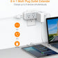 Multi Plug Outlet Splitter, TESSAN Wall Surge Protector 5 Outlet Extender 3 USB Charger Adapter, 3 Way Multiple Power Electrical Plug Expander