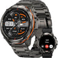 KOSPET Tank T3 Ultra GPS Smart Watch for Men-Pressure/Altitude/Compass, Extra-Large Battery, Stainless Steel Unibody Rugged Military Smartwatch Make/Answer Call, 5ATM Waterproof (2 Bands)