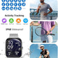 2.06" AMOLED Smart Watch with Blood Pressure, 118 Sports Modes, Fitness Activity Tracker for Men Women, Heart Rate Sleep SpO2 and Stress Monitor, IP68 Waterproof, Ideal Gift, Android iPhone Compatible