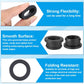 PATIKIL 25mm / 1 Inch Drill Hole,13/16 Inch ID Rubber Grommets, 3Pcs Top Hat Grommet for Wiring Eyelet Ring Gasket Automotive Firewall Cable Hole Plugs Wires Protection, Black