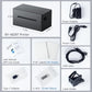 Label Printer, Bluetooth Shipping Label Printer with Black Label Holder, 4x6 Thermal Printer for Shipping Packages, Compatible with Android, iOS, Windows, Mac, Chromebook, Amazon, Ebay, UPS