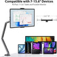 KU XIU Aluminum Alloy Tablet Stand for Desk, Adjustable Foldable Arm Holder Mount Compatible with iPad 10/9th, iPad 13/12.9/11'' Pro Air Mini, Portable Monitor 7-15.6'', Samsung Galaxy Tab S9/FE/A9/S6