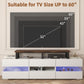 YAOHUOO 45" Large TV Riser for 32-60 inch TV, TV Riser Stand Shelf with Steel Legs,Tabletop TV Stand Riser for Home Office,Rustic Brown