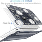 MEEgoodo Case for MacBook Pro 13 inch Case 2022 2021 2020 New A2338 M2/M1 A2251 A2289, Laptop Hard Shell with Keyboard & Camera Cover Compatible with 13 inch MacBook Pro, Silver Disco Balls & Bows