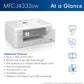 Brother MFC-J4335DW INKvestment Tank Wireless All-in-One Color Inkjet Printer, Up to 1-Year of Ink in-Box, Duplex Printing, Mobile and Cloud Print, Works with Alexa