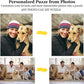 Custom Puzzle 120/200/300/500/1000/1500 Pieces, Personalized Puzzle from Your Own Photos, Customized Picture Jigsaw Puzzle Gift for Christmas Wedding Birthday Family