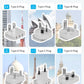 International Power Adapter Set, US to Worldwide Universal Travel Adapter- 4 AC Outlets 4 USB Ports (2 USB C), Type C/G/A/I/D/M Detachable Charger Plug for EU/UK/AUS/Japan/South Africa